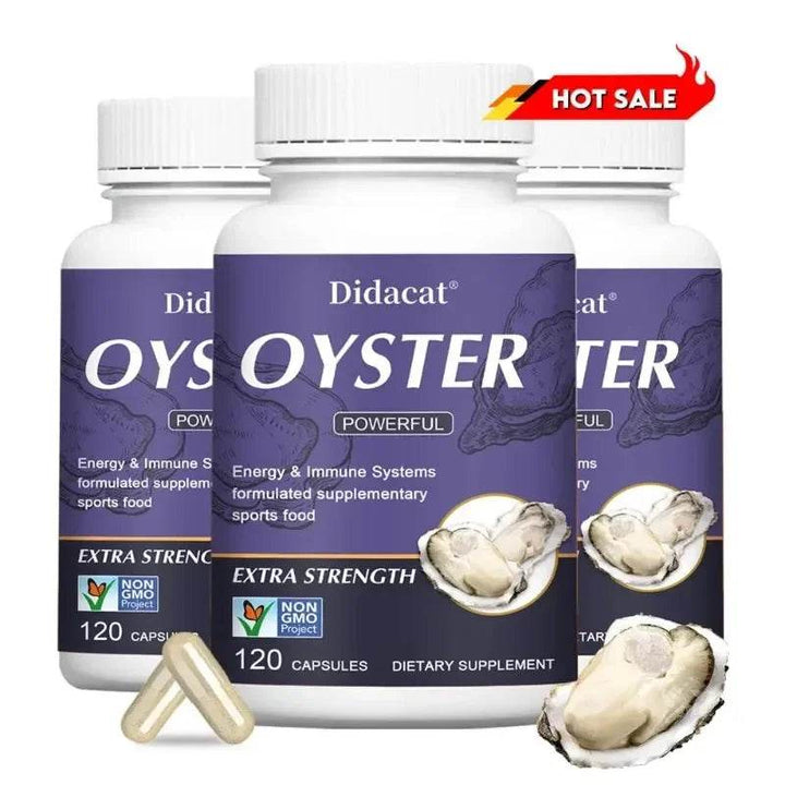 Oyster Supplement Natural Vitamins Minerals Energy Immune Endurance